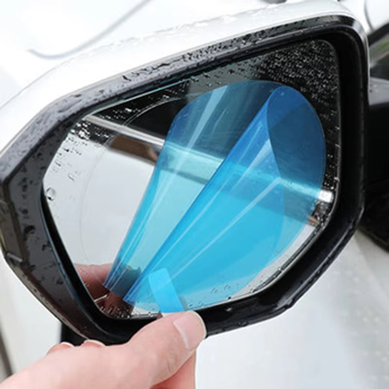 Rainproof Rearview Mirror Film for Cars and Trucks - Anti-Fog Waterproof Stickers for Enhanced Safety in Wet Conditions