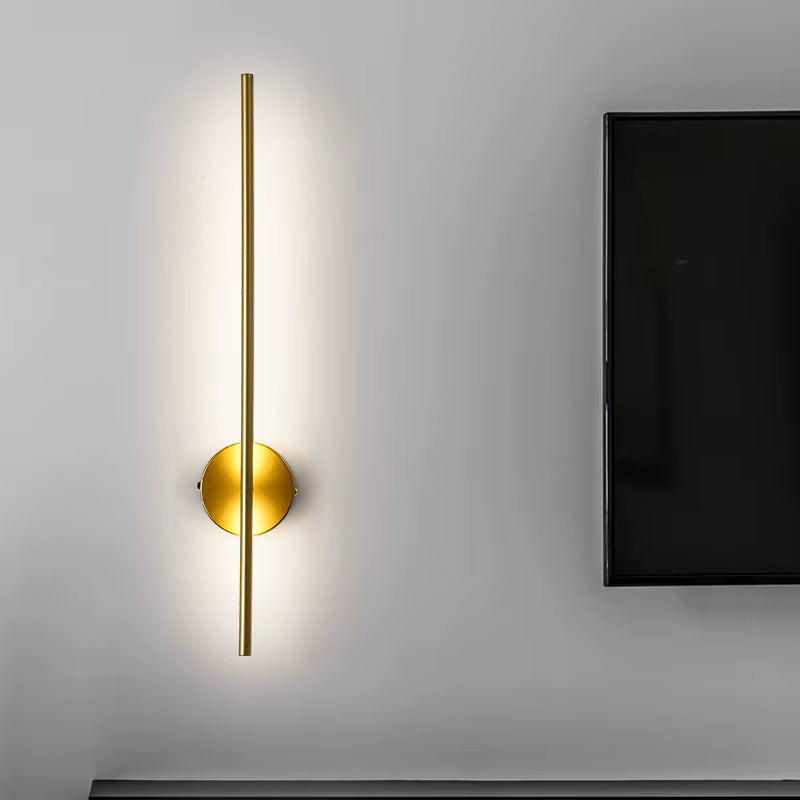 Magnetic Rechargeable 50 LED Wall Lamp in Black and Gold for Living Room, Bedroom, Hallway, Study, Stairwell, and Cloakroom - Wireless Lighting Solution