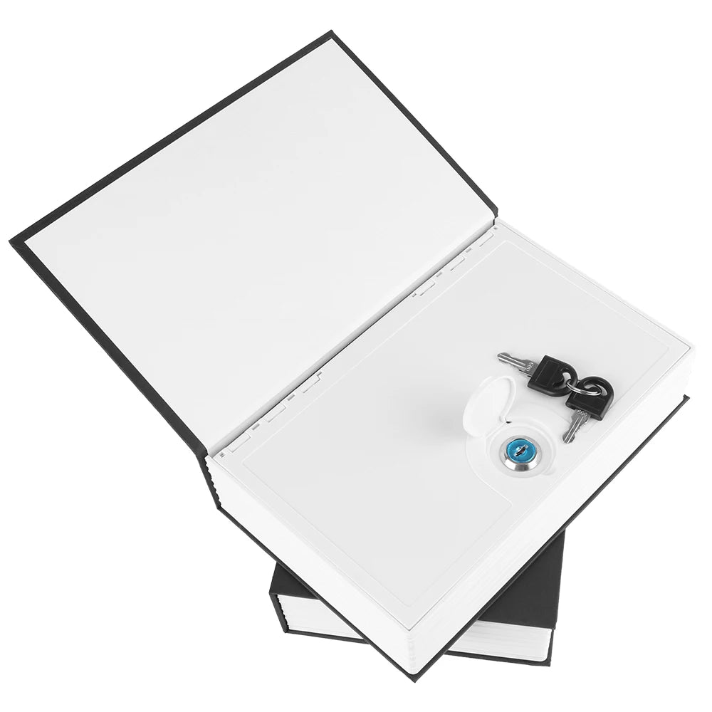 Dictionary-Style Key Storage Safe with Combination Lock for Valuables