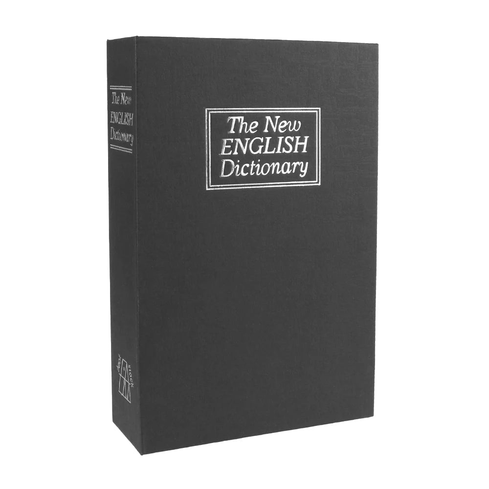 Dictionary-Style Key Storage Safe with Combination Lock for Valuables