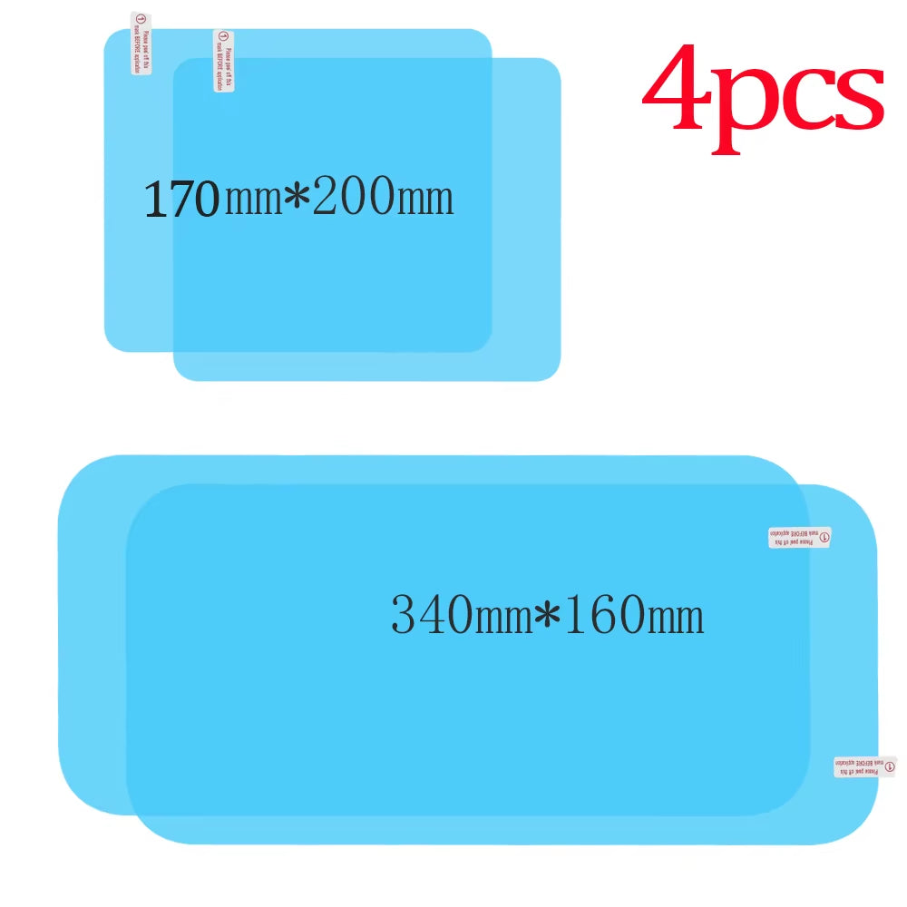 Rainproof Rearview Mirror Film for Cars and Trucks - Anti-Fog Waterproof Stickers for Enhanced Safety in Wet Conditions