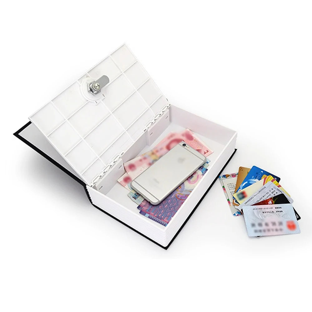 Dictionary-Style Key Storage Safe with Combination Lock for Valuables