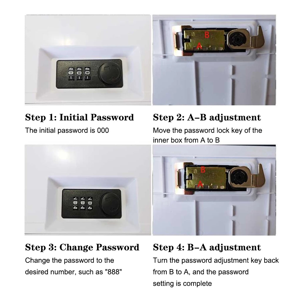 Dictionary-Style Key Storage Safe with Combination Lock for Valuables