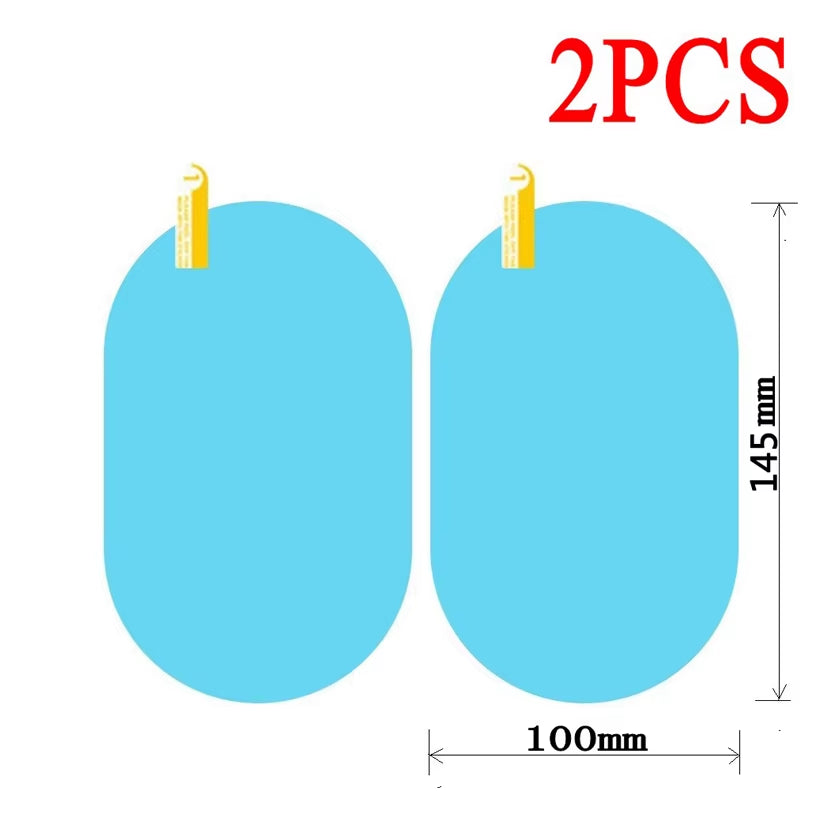 Rainproof Rearview Mirror Film for Cars and Trucks - Anti-Fog Waterproof Stickers for Enhanced Safety in Wet Conditions