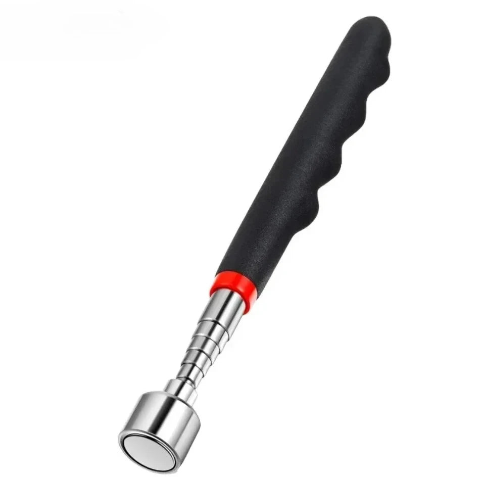 Telescopic Magnetic Iron Retrieval Tool with LED Illumination for Enhanced DIY Applications