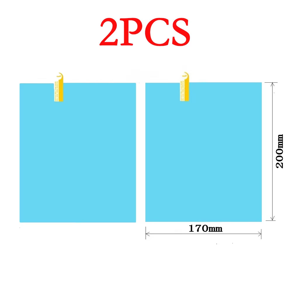 Rainproof Rearview Mirror Film for Cars and Trucks - Anti-Fog Waterproof Stickers for Enhanced Safety in Wet Conditions