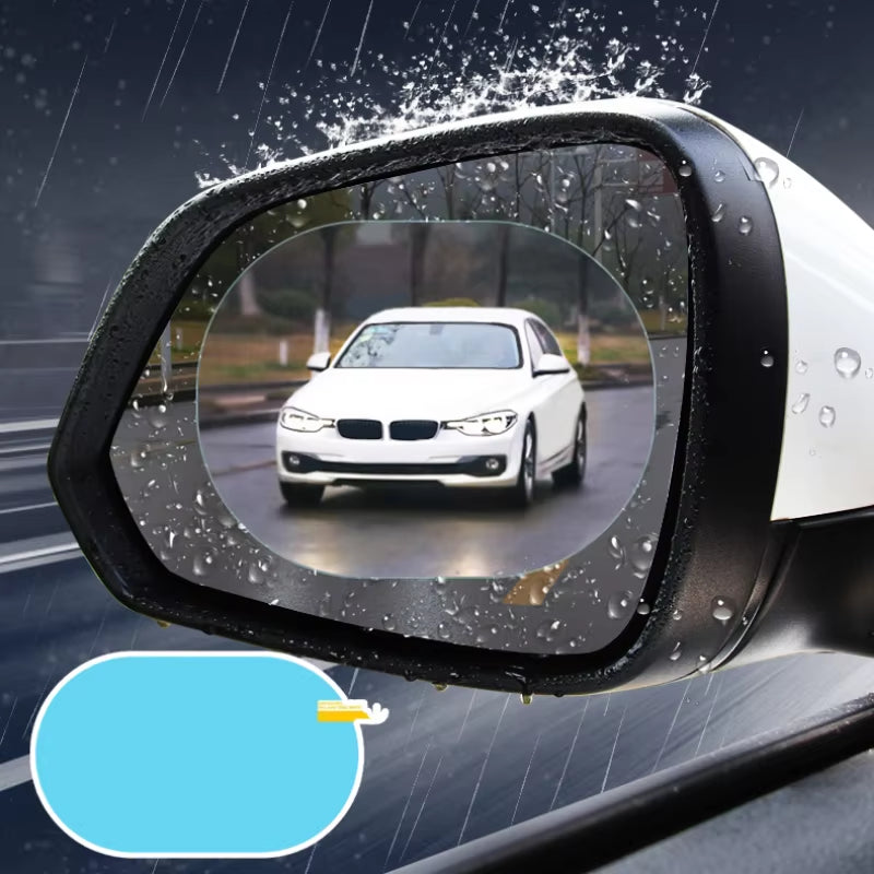 Rainproof Rearview Mirror Film for Cars and Trucks - Anti-Fog Waterproof Stickers for Enhanced Safety in Wet Conditions