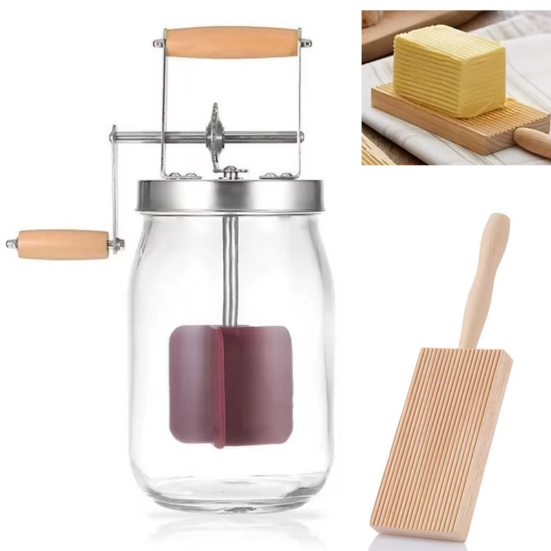 Craft Your Own Gourmet Butter with the 1000L/1500L Manual Butter Churner Featuring Beech Wood Paddles