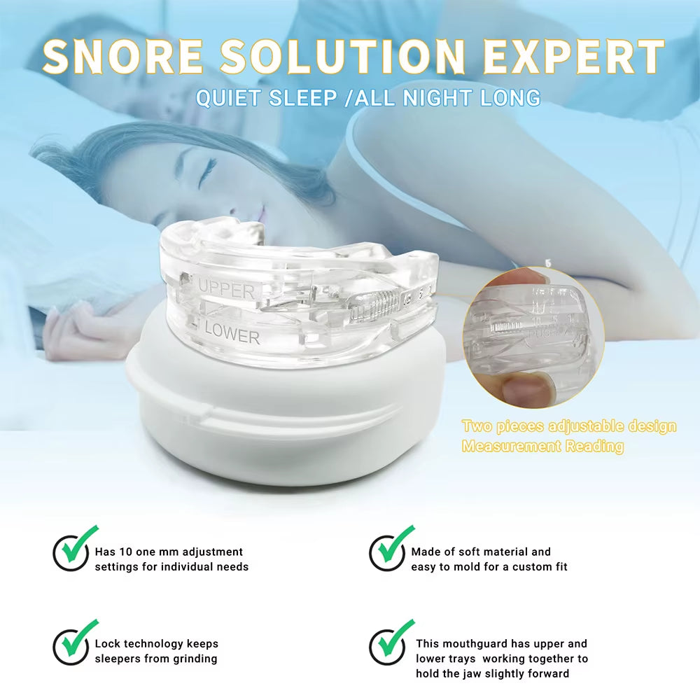 Transform Your Sleep: Anti-Snoring and Bruxism Mouth Guard for Ultimate Comfort and Apnea Relief